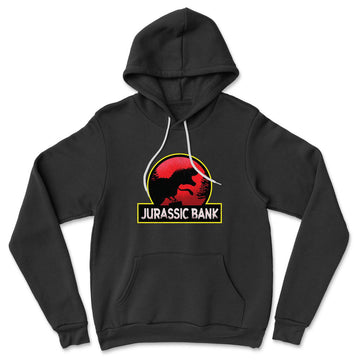 Jurassic Bank Hoodie in Black color